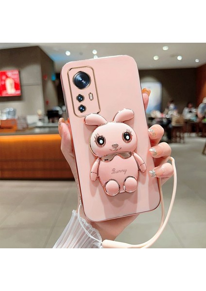 Xiaomi 12 Elektroliz Tavşan Telefon Kılıfı (Yurt Dışından)