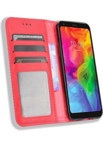 Lg Q7 / Lg Q7+ Plus Kart Yuvalı Deri Cüzdan Telefon Kılıfı (Yurt Dışından) fiyatları