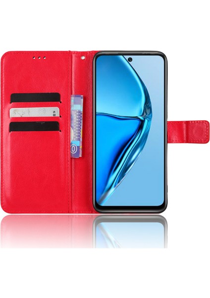 Infinix Hot 20 4G/X6826 Için Kordonlu Deri Cüzdan Telefon Kılıfı (Yurt Dışından) fiyatları