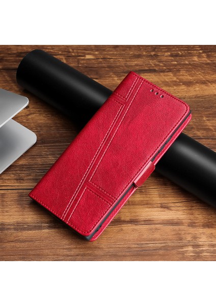 Xiaomi Redmi 13C Için Telefon Kılıfı Kart Yuvalı Deri Telefon Kılıfı (Yurt Dışından)