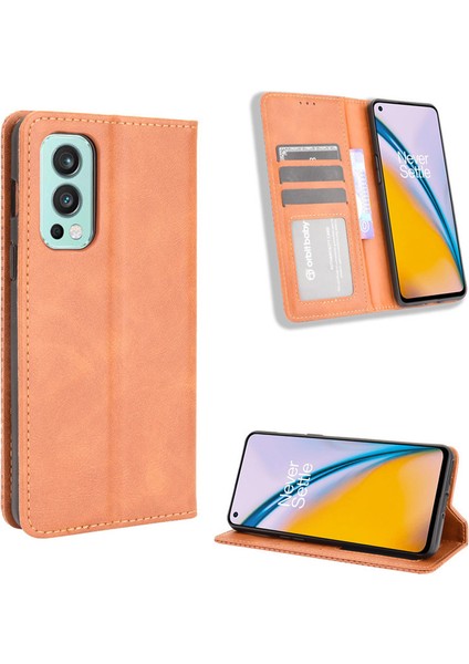 Oneplus Nord 2 5g Cüzdan Deri Flip Telefon Kılıfı (Yurt Dışından)