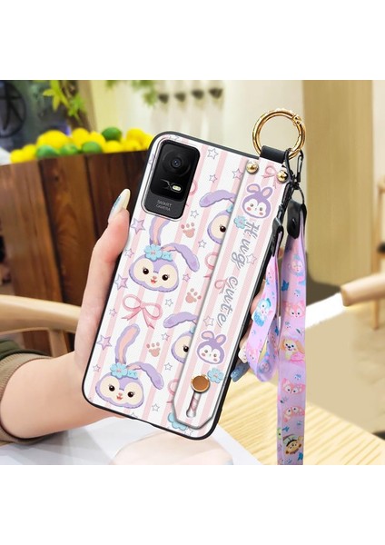 Telefon Kılıfı Tcl Ion x Kordon Bileklikli Karikatür Telefon Kılıfı (Yurt Dışından)