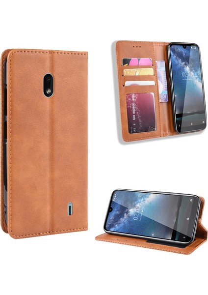 Nokia 2.2 Cüzdan Deri Flip Telefon Kılıfı (Yurt Dışından)