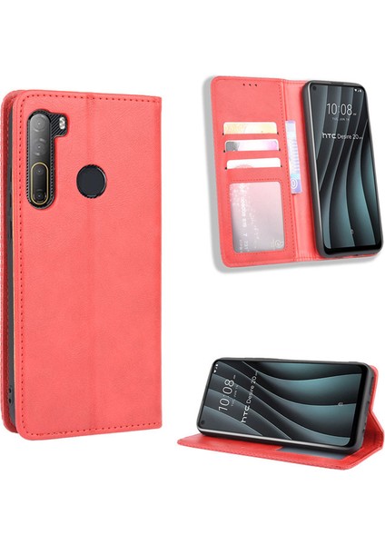 Htc Desire 20 Pro Kart Yuvalı Deri Cüzdan Telefon Kılıfı (Yurt Dışından) modelleri