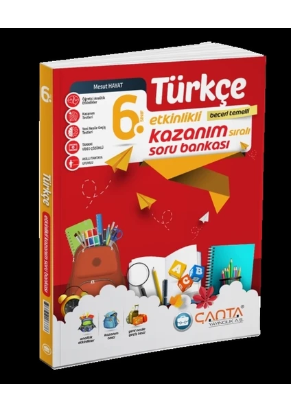 Çanta Yayınları 6. Sınıf Türkçe Etkinlikli Kazanım Soru Bankası