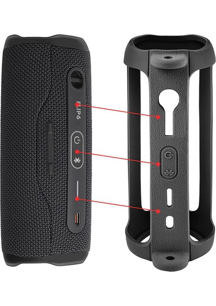 2x Flip 6 Için Kılıf Kapak Ses Saklama Çantası Omuz Askısı Karabina ile Seyahat Taşıma Koruyucu Saklama Çantası (Yurt Dışından) modelleri