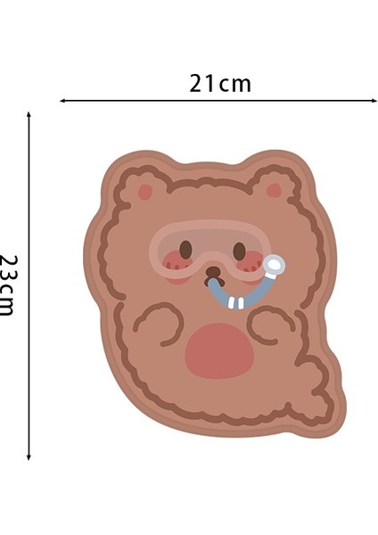 Karikatür Küçük Kaymaz Kız Sevimli Mouse Pad (Yurt Dışından)