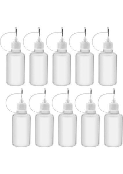 20 Adet 30 ml Plastik Sıkılabilir Ucu Aplikatör Şişesi Doldurulabilir Damlalıklı Şişeler Iğne Ucu Kapakları ile Tutkal Dıy (Yurt Dışından) fiyatları