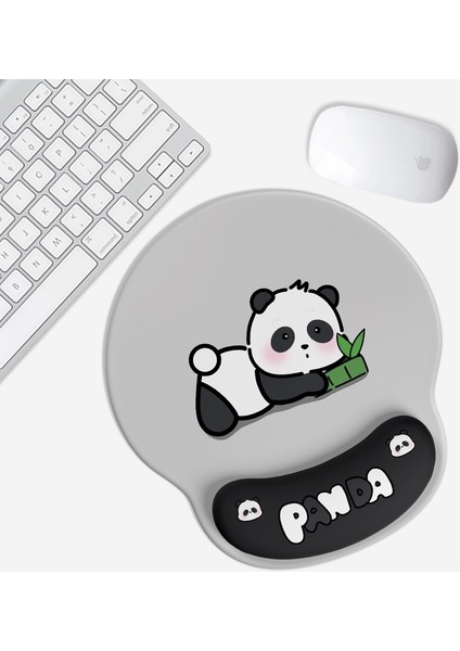 Bilek Sevimli Panda Kaymaz Silikon Bilgisayar Mouse Pad (Yurt Dışından)