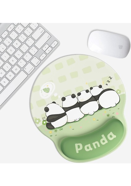 Bilek Sevimli Panda Kaymaz Silikon Bilgisayar Mouse Pad (Yurt Dışından)