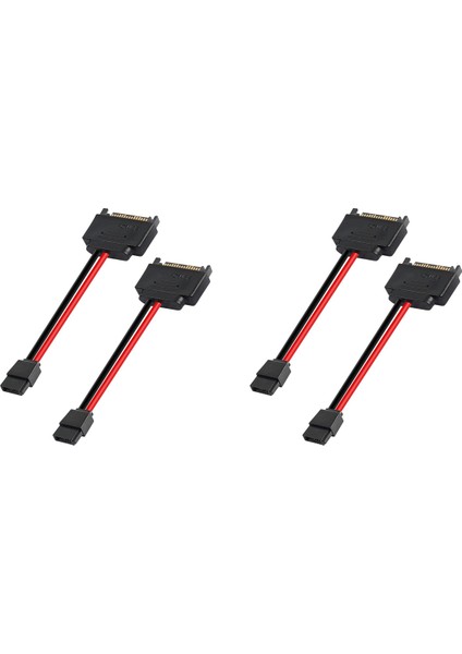 4 Adet Sata 15PIN Erkek 6pin Sata Kablosu Sata 15 Pin 6 Pin Güç Adaptörü Kablosu Dizüstü Cdrom 6pin Adaptör Kablosu (Yurt Dışından) fiyatları