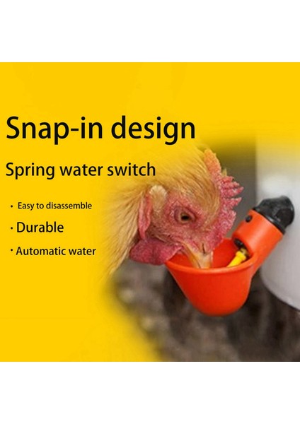 Tavuklar, Ördekler, Hindiler Vb. Için Otomatik Sulama Içme Sistemi Için Otomatik Dolum Kümes Hayvanı Suluk Bardakları 12 Adet (Yurt Dışından) fiyatları