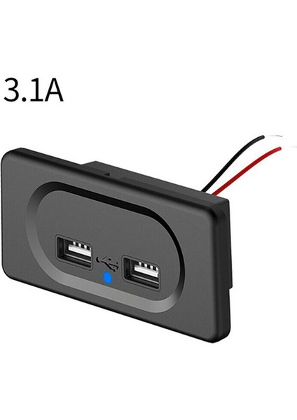 2x Araç DC5V/3.1A Çift USB Bağlantı Noktaları Şarj Soketi Modifikasyon Aksesuarları Araba Kamp Tekne Karavan Karavan (Yurt Dışından) fiyatları