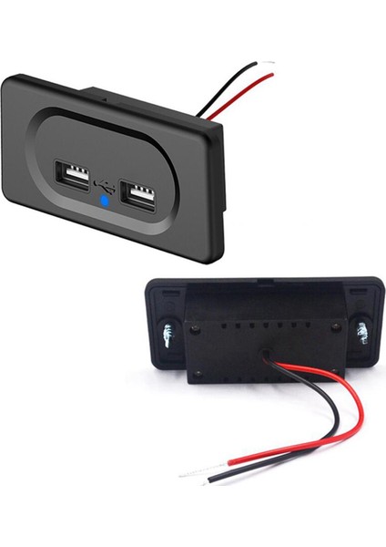 2x Araç DC5V/3.1A Çift USB Bağlantı Noktaları Şarj Soketi Modifikasyon Aksesuarları Araba Kamp Tekne Karavan Karavan (Yurt Dışından) fırsatları