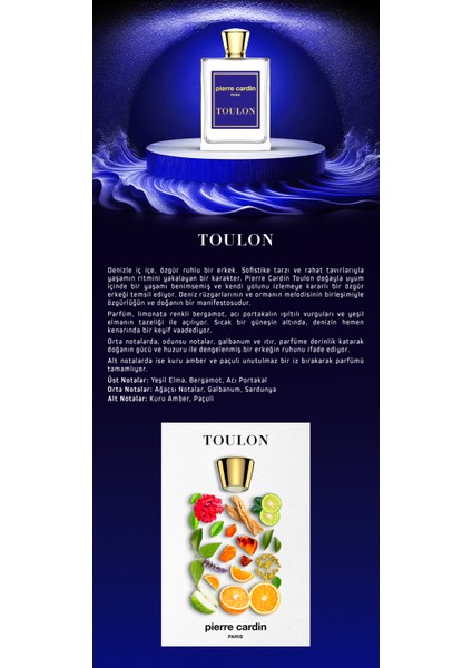 Toulon Edt 100 ml Erkek Parfüm PCCB000601 fırsatları