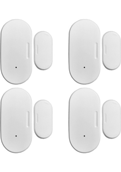 4x Tuya Zigbee Kapı ve Pencere Sensörü Akıllı Ev Otomasyonu Güvenlik Koruması Smartlife App Alarm Uzaktan Gerçek Zamanlı Basma (Yurt Dışından)