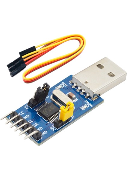 2x CH341T Ikisi Bir Arada Modül Usb'den I2C'YE Iıc Uart Usb'den Ttl'ye Tek Çipli Seri Bağlantı Noktası Indirici (Yurt Dışından)