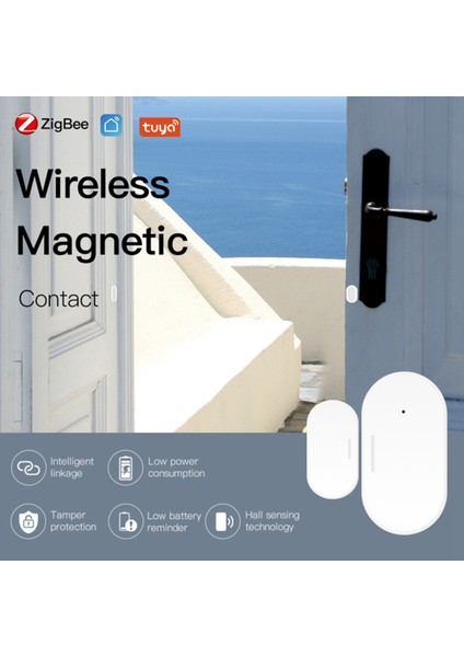 4x Tuya Zigbee Kapı ve Pencere Sensörü Akıllı Ev Otomasyonu Güvenlik Koruması Smartlife App Alarm Uzaktan Gerçek Zamanlı Basma (Yurt Dışından) fırsatları