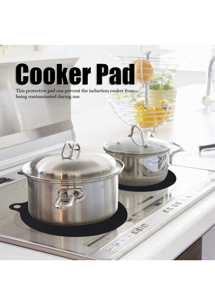 10 Paket Elektrikli Indüksiyon Ocak Koruyucu Mat Anti-Mat Silikon Ped Çizilmeye Karşı Koruyucu Kapak Isı Yalıtımlı Mat, Siyah (Yurt Dışından) modelleri