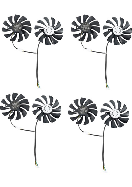 4 Çift Grafik Kartı Fanı 85MM HA9010H12F-Z 4pin Soğutucu Fan Gtx 1060 Oc 6g Gtx 960 P106-100 P106 GTX1060 GTX960 (Yurt Dışından)
