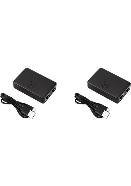 2x Mini 2 Port RJ45 Lan Hub Ağ Anahtarı Kutusu Bilgisayar Ethernet Internet Adaptörü RJ45 Splitter Anahtarı (Yurt Dışından)