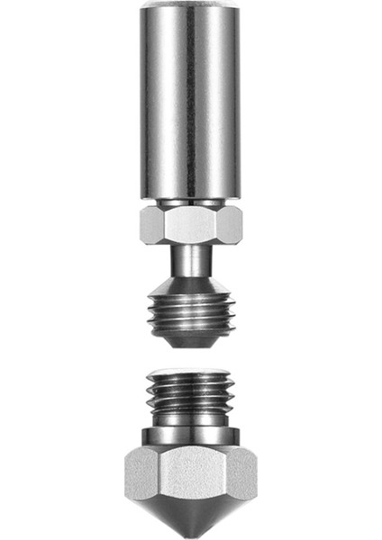 6x 0.4mm MK10 Powerspec Için Tüm Metal Hotend Kit Nozulu (Yurt Dışından)