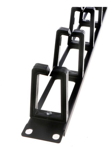 6x 19 Inç 1u Raf Dolapları Kablo Yönetimi Ağ Organizatör Içi Boş Metal Taban Beş Halkalı Ayrılabilir Tel Yönetici Çerçevesi (Yurt Dışından) fırsatları