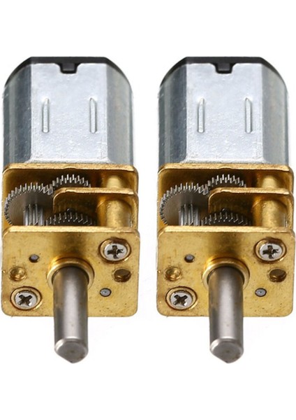 2 Adet 30 Rpm N20 Mikro Hızlı Dişli Motor Dc 6 V Redüksiyon Dişli Motorları Metal Şanzıman Tekerleği ile (Yurt Dışından)