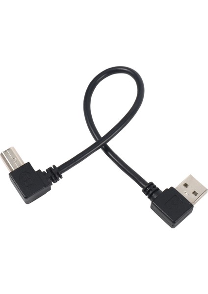 10X Sol Açılı USB 2.0 A Erkekten Sola Açılı B Erkek 90 Derece Yazıcı Tarayıcı Kablosu 20 cm (Yurt Dışından) modelleri