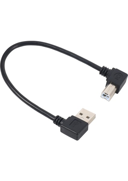 10X Sol Açılı USB 2.0 A Erkekten Sola Açılı B Erkek 90 Derece Yazıcı Tarayıcı Kablosu 20 cm (Yurt Dışından) fırsatları