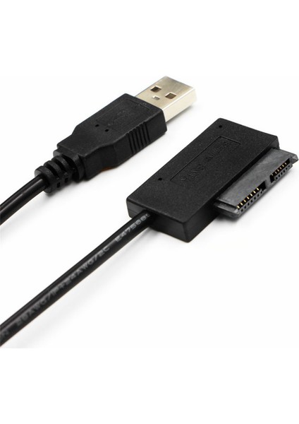 2x USB Adaptörü Pc 6 P + 7 P CD DVD Rom Sata USB 2.0 Dönüştürücü Slimline Sata 13 Pin Sürücü Kablosu Pc Dizüstü Dizüstü Bilgisayar Için (Yurt Dışından)