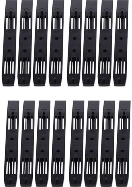 8 Çift Sabit Sürücü Rayları Şasi Kafesi Aksesuarları 3,5 Ila 5,25 Sabit Sürücü Tepsisi Için Sürücü Bölmesi Kaydırıcı Plastik Raylar (Yurt Dışından)