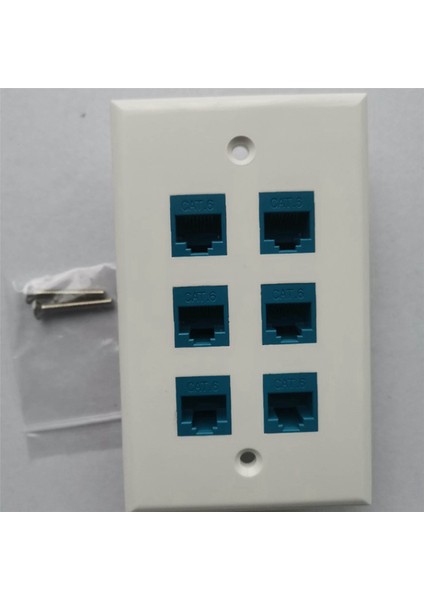 10X 6 Ethernet Duvar Plakası 6 Port,ethernet Duvar Plakası Dişi-Dişi Çıkarılabilir Cat7/6/6e/5/5e ile Uyumlu (Yurt Dışından) fiyatları