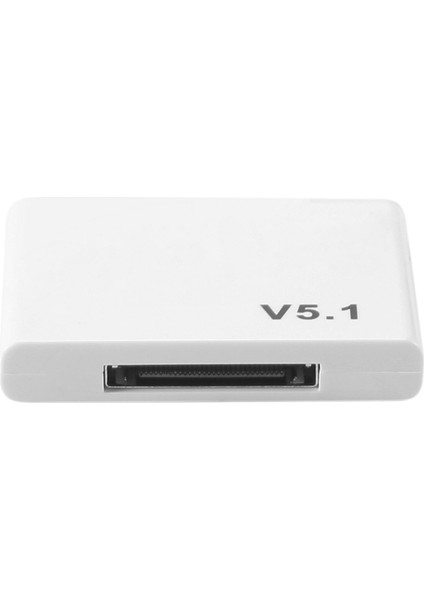 2x 30 Pin Bluetooth 5.1 Ses Alıcısı A2DP Müzik Mini Kablosuz Adaptör 30PIN Jack Analog Hoparlör Beyaz (Yurt Dışından) modelleri