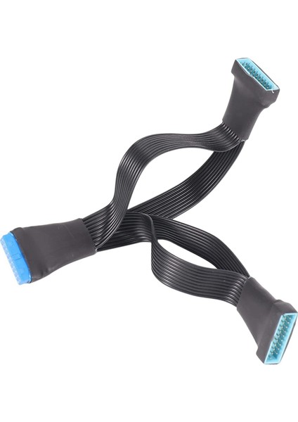 2x Anakart USB 3.0 19PIN Başlık 1to2 Uzatma Splitter 19PIN 20PIN Dahili Uzatma Başlık Adaptör Kablosu 15 cm (Yurt Dışından) fırsatları