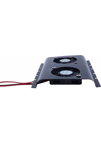 Pc Için 2x Siyah 3.5 Sata Ide Sabit Disk Sürücüsü HDD 2 Fan Soğutucu (Yurt Dışından)