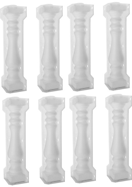 4 Takım 60X14 cm Roma Sütun Kalıp Balkon Bahçe Havuz Çiti Çimento Korkuluk Alçı Beton Kalıp Sütun Kalıp (Yurt Dışından)