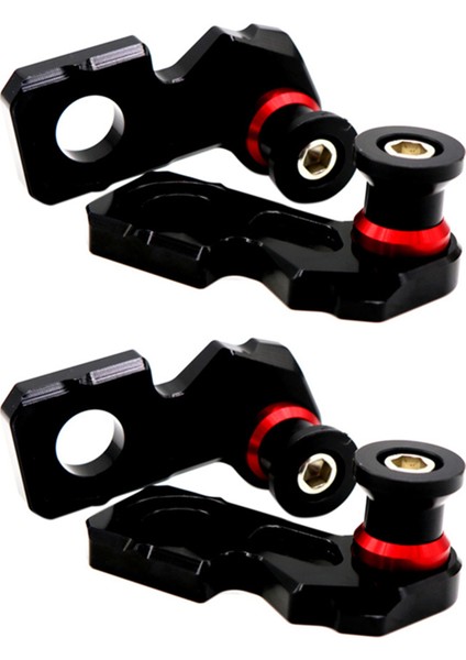 4x Motosiklet Cnc Alüminyum Zincir Ayarlayıcı Blok Arka Salınım Kolu Makaraları CB650F CBR650F 2014-2019 CB650R 2019 (Yurt Dışından)