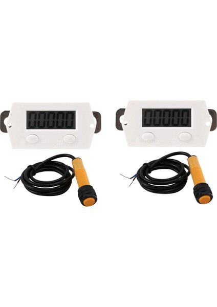 2x LCD Dijital 0-99999 Sayaç 5 Haneli Artı Yukarı Ölçer + Manyetikli Yakınlık Değiştirme Sensörü (Yurt Dışından)