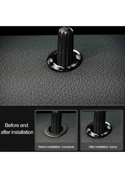 Araba Kapı Pimi Trim, 8 Adet Karbon Fiber Kapı Kilidi Pimi Kapak Trim C-Sınıfı W205 Glc C180 C200L C260L Için Uyar (Yurt Dışından)