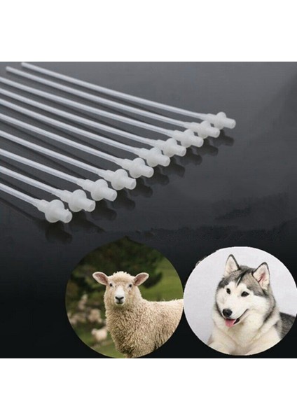 150PCS Suni Tohumlama Çubukları Yetiştirme Kateter Tüpü Köpek Koyun Keçi 10 Inç (Yurt Dışından)