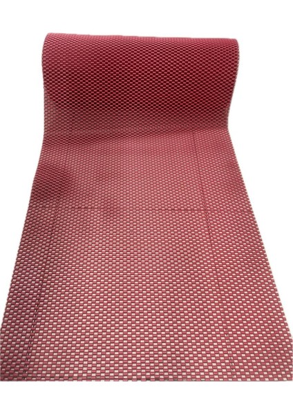 Vakum Mat Islak Zemin Paspası Eni 90 cm Kalınlık 5 Mm Kırmızı