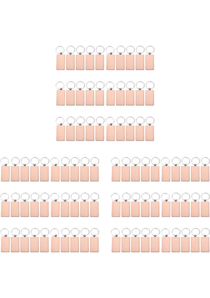 90 Adet Boş Ahşap Anahtarlık Dıy Ahşap Anahtarlıklar Anahtar Etiketleri Kazıyabilir Dıy Hediyeler (Yurt Dışından)