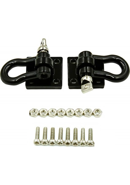 8 Adet Römork Çekme Tokası Çekme Kancaları Metal Tırmanma Römork Prangaları 1/10 Rc Araba Kamyon Tırmanma Araba (Siyah) (Yurt Dışından) fırsatları