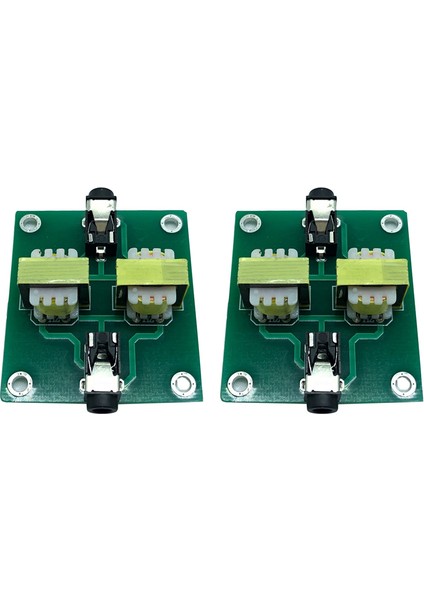 2x Parazit Izolatörü, Stereo Ses Teyze-Parazit Izolatörü Trafo Gürültü Filtresi (Yurt Dışından)