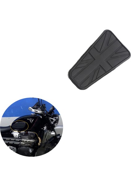 2x Yakıt Tankı Etiket Benzin Gaz Tankı Diz Pedleri Bonneville T100 T120 Thruxton Scrambler Için Uygun (Yurt Dışından) modelleri