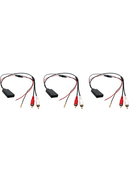 3x Evrensel Bluetooth Aux Alıcı Modülü 2 Rca Kablo Adaptörü Araba Radyo Stereo Kablosuz Ses Girişi Müzik Çalma (Yurt Dışından)