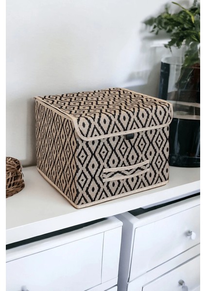 Bohe Çok Amaçlı Kapaklı Kutu Mini Raf Düzenleyici 30X30X23 fiyatları