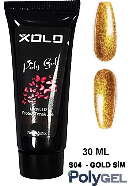 Simli Seri Glitter 30ml Polygel Protez Tırnak Oje Kalıcı Akrilik Jel Polijel Poly Gel