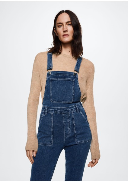 Astarlı Denim Tulum